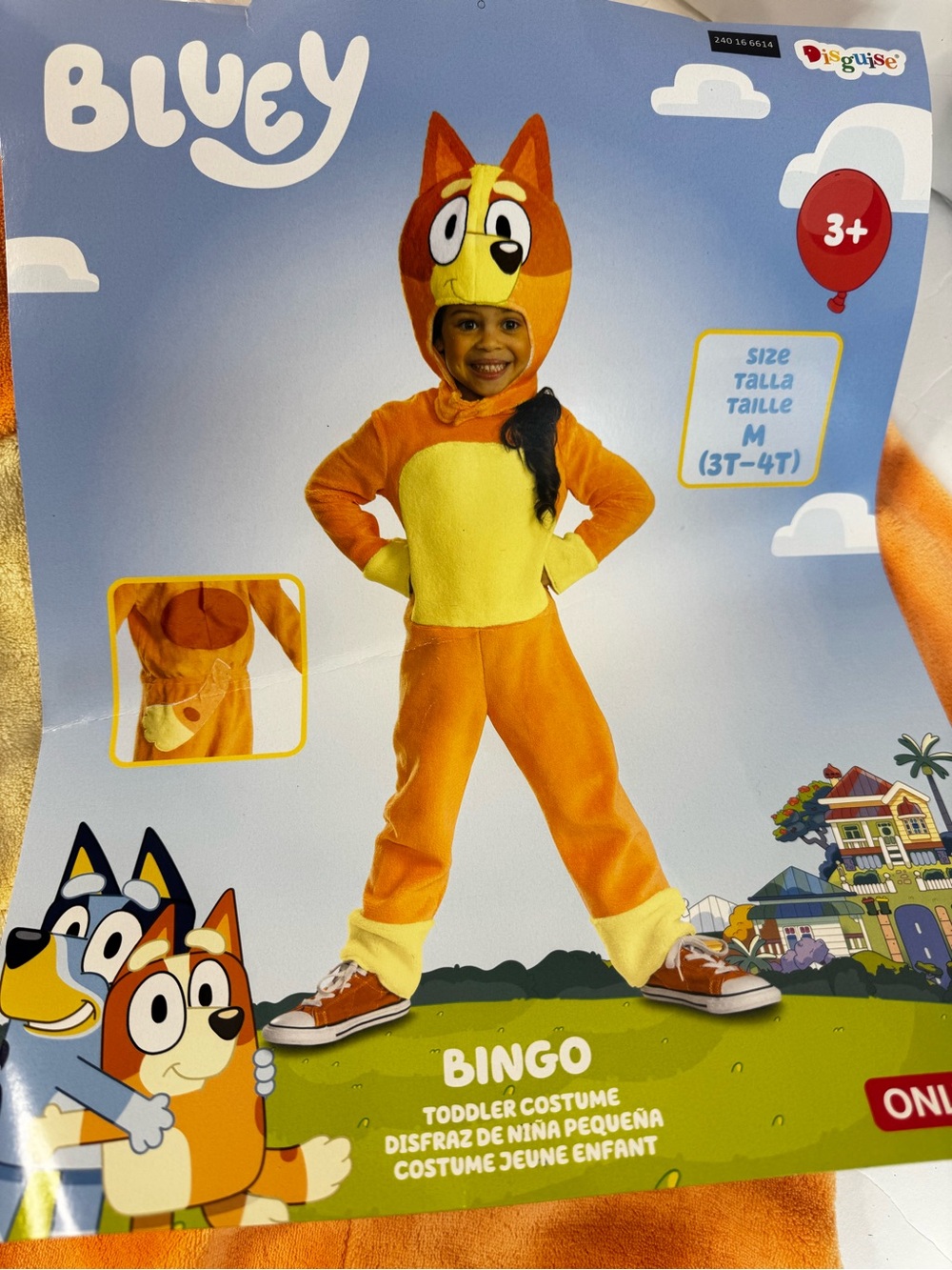 Bingo Plush Toddler Onesie Bluey Costume - Picture 7 of 8